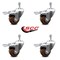 Service Caster 3.5 Inch High Temp Glass Filled Nylon 10mm Stem Caster Set Total Lock Brake SCC SCC-TSTTL20S3514-GFNSHT-M1015-4 - alternate 3